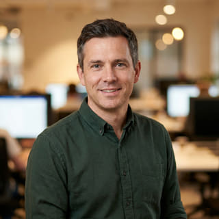 Daniel Carter in a profile image, listed as Chief Technology Officer at Requindale